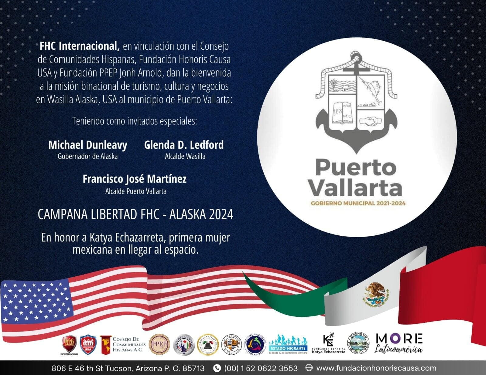 Campana Libertad  Consejo de Comunidades Hispanas y Fundación Honoris Causa Internacional -Alaska 2024
